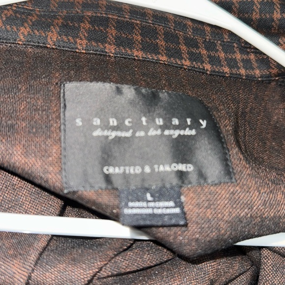 Sanctuary Classic Brown Checkered Blazer - Picture 3 of 3